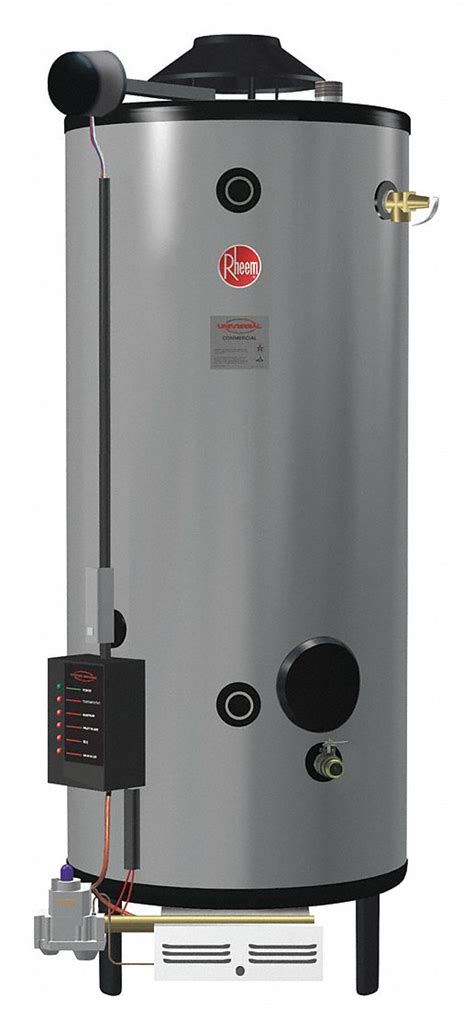 RHEEM-RUUD, Natural Gas, 100 gal, Commercial Gas Water Heater - 5AU63 ...