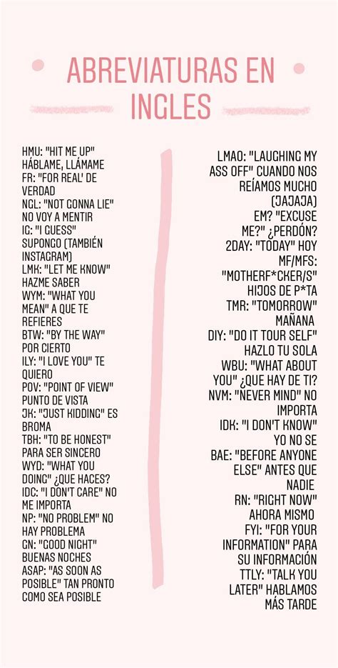 English Abbreviations