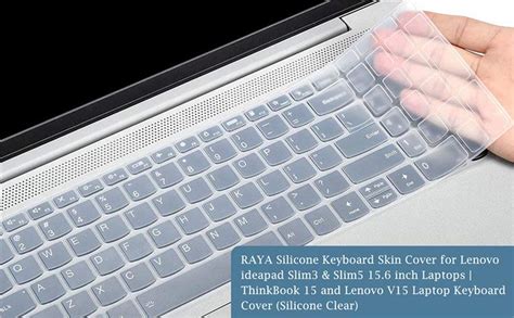 RAYA Silicone Keyboard Skin Cover for Lenovo ideapad Slim3 & Slim5 15.6 ...