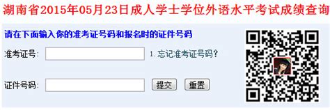 湖南省成人高等教育学士学位英语水平考试成绩查询通知_湖南师范大学自考