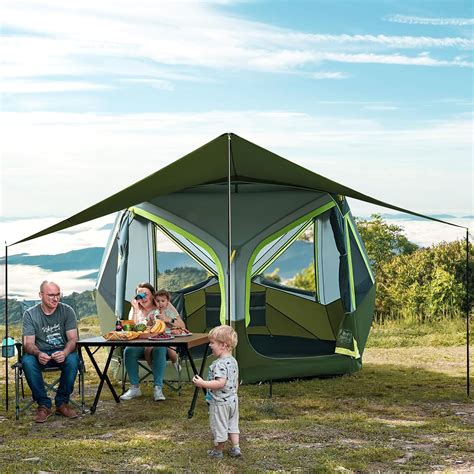 Amazon.com : TIMBER RIDGE 4-6 Person Instant Pop Up Hub Tent, Easy 60 ...