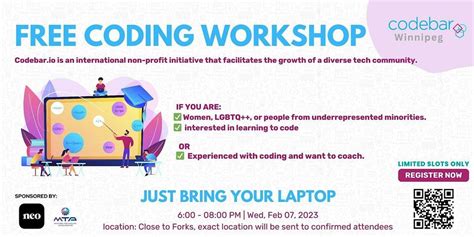 Codebar.io: 5th Free Coding Workshop, TBA,Winnipeg,R2H 3J2,CA, February ...