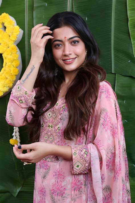 Rashmika Mandanna at the launch of Rainbow movie