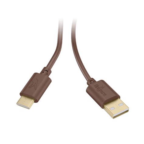 FINGERS FMC-TypeC-1.5m Mobile Cable with Type C port in Caramel Brown Color