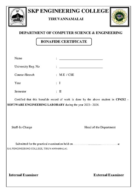 CP4212 M.E - Software Engineering Lab Record & Project Analysis - Studocu