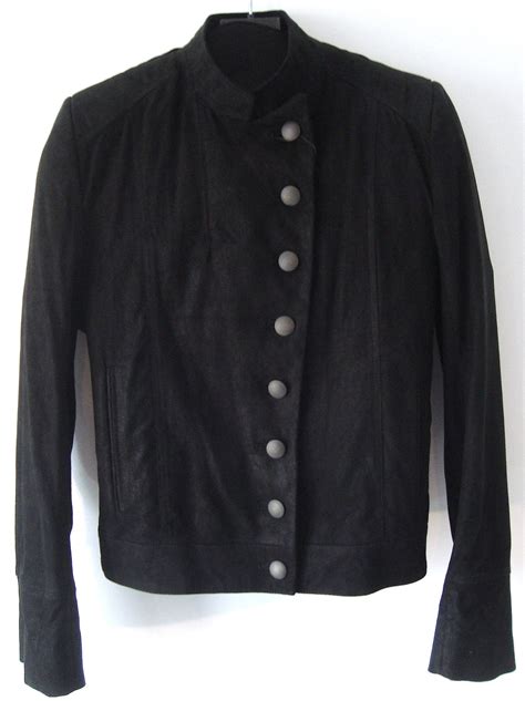Ann Demeulemeester 2010 Nubuck Leather Military Jacket - ENDYMA