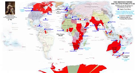 map ••British Empire•• 1939 (WWII) manpower (via AtlasOfBritEmpire .com) • 72dpi 42x23" / 3072 x ...