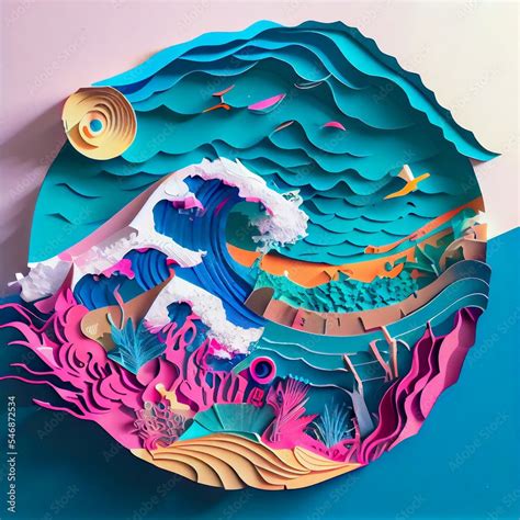 Ocean Waves 3D Design Wallpaper – Myindianthings