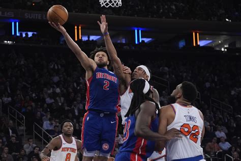 NBA: Cade Cunningham, surging Pistons beat Knicks again