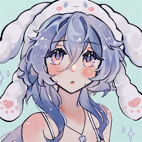 ☁˚ Matching icons: Ganyu and Kokomi | Cute drawings, Cute art ...