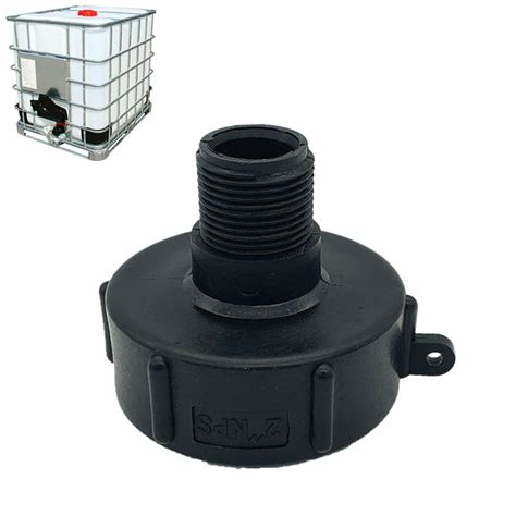 Drado IBC S60 adaptador de conexión de tornillo para tanque de agua IBC ...
