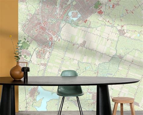 Map of Alkmaar on canvas, poster, wallpaper and more