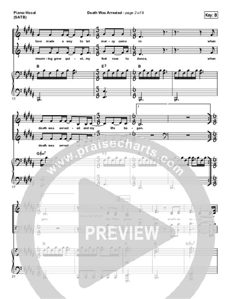Death Was Arrested Sheet Music PDF (North Point Worship) - PraiseCharts