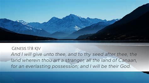 Genesis 17:8 KJV | And I will give unto thee, and to thy seed after ...