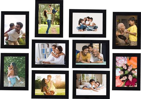 Amazon Brand - Solimo Collage Photo Frames (Set of 11, Wall Hanging ...