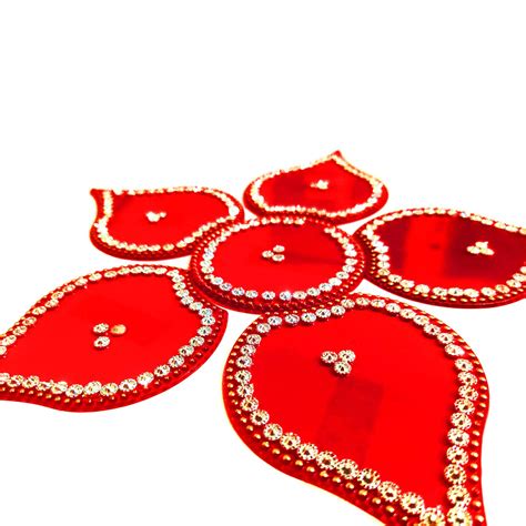 Buy Buyent Acrylic Rangoli Designs Rangoli Stickers for Door Entrance ...