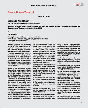 HDFC Ltd. Annual Report 2020 - 21