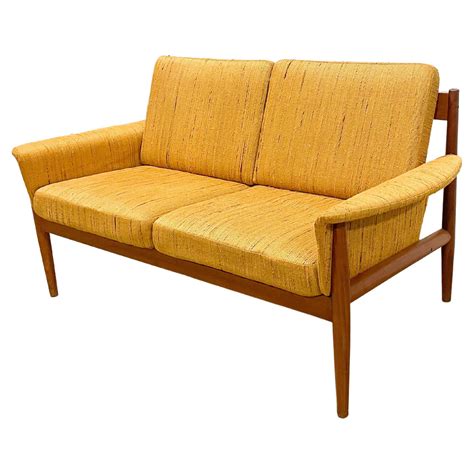 France and Sons Danish Teak Sofa by Grete Jalk For Sale at 1stDibs