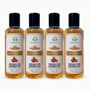 Buy Vedimatic Herbal Satreetha Shampoo - 210ml (Set of 4) Online at Low ...