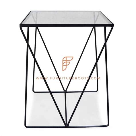 Buy FR Tables Series Square Dining Table with Hairpin Legs and Glass ...