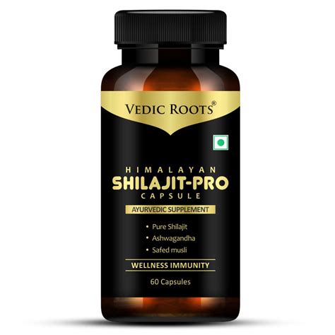 Buy Vedic Roots Pure Shilajit Capsule for Men,Shilajeet Ashwagandha ...