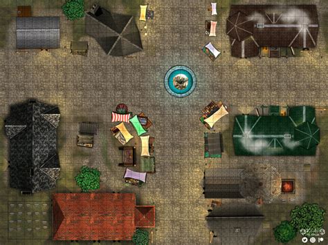 Image result for Small Town Square Map RPG