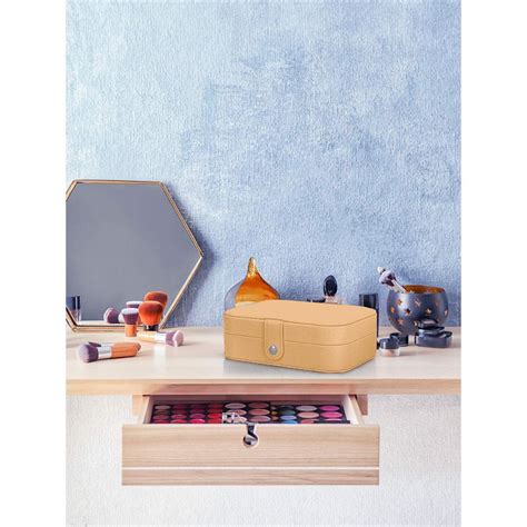 Buy Cortina Orange Zipper Portable Jewellery Storage Organiser Online