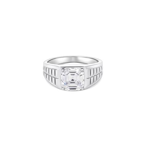 Matrix Cut Silver Ring – Touch925