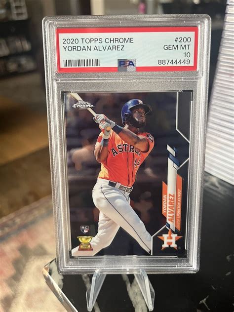 Yordan Alvarez 2020 Topps Chrome #200 Base PSA 10 Price Guide - Sports ...