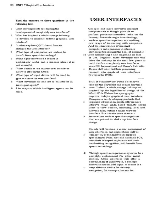 Image result for Types of User Interface Computer Science OCR