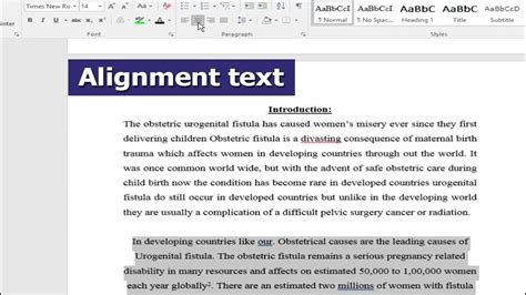 Image result for Microsoft Word Alignment Guide