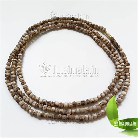 Three Round Pure Tulsi Kanthi Mala Beads 6mm Mala Full Length 50 Inches ...