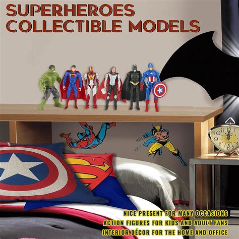 Buy Ultimate Superhero Toy Set 6 Pack – Best Heroes 4.2-inch Action ...