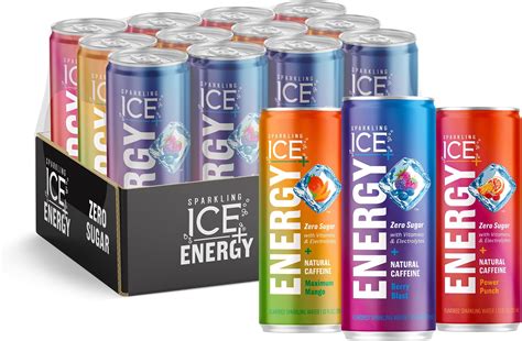Amazon.com : Sparkling Ice +Energy Variety 12Pk. Energy Drinks with ...