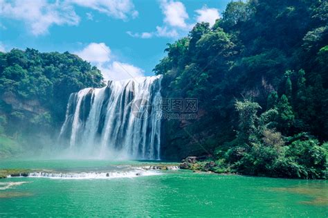 贵州黄果树瀑布风光美景gif动图动图图片-正版gif素材401142978-摄图网