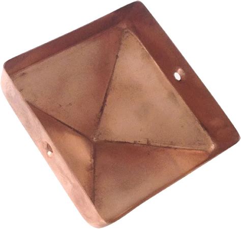 Captiva 8x8 Hammered Copper Pyramid Post Caps (3-Pack) - India | Ubuy