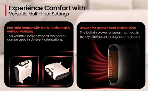 Maharaja Whiteline Flare Evo Neo 2000 W Room Heater | Multi-Heat ...