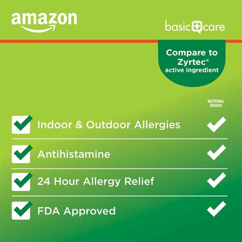 GetUSCart- Amazon Basic Care All Day Allergy, Cetirizine Hydrochloride ...