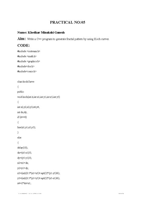 Cg practicalmm 5 - Noo - SE. VACOEA,AHMEDNAG 2024- PRACTICAL NO: Name ...