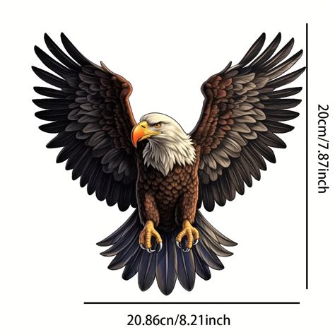 Flying Eagle Spread Wings 3D Sticker Decal – CRAZE