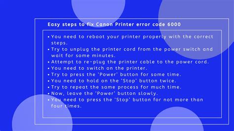 Image result for Canon Printer Error Code 6000