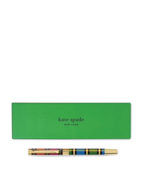 Kate Spade New York Ballpoint Pen In Grand Plaid Duo | ModeSens