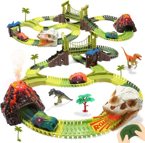 HOLYFUN Dinosaur Race Car Tracks, Toy Train Set India | Ubuy