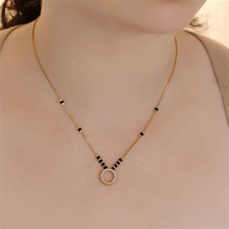 Buy Gold Plated Round Shaped Mangalsutra with Chain for Women in Bulk ...