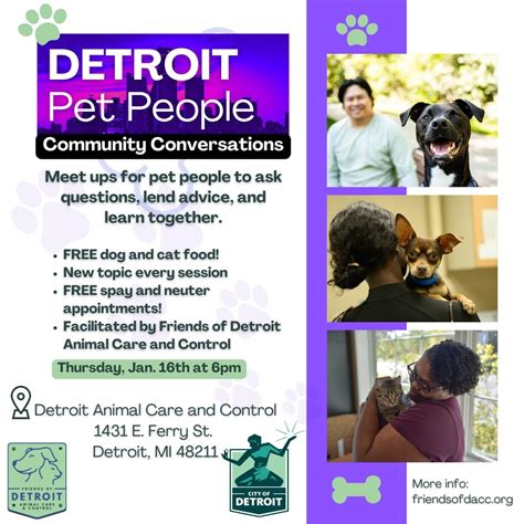 Detroit Pet People at DACC, 1431 E Ferry St., Detroit, MI, United ...