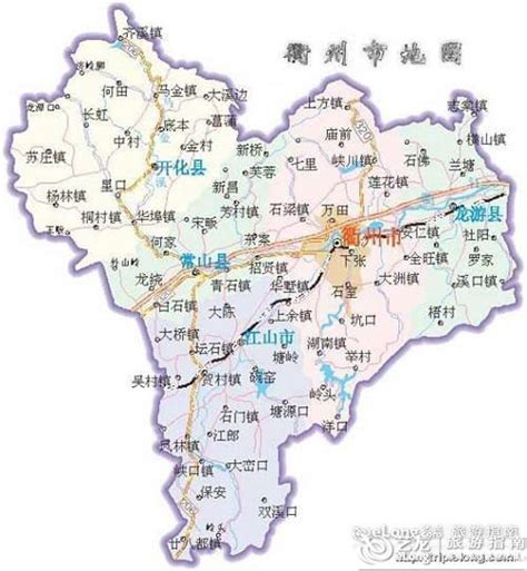衢州地图一 - 图片 - 艺龙旅游指南