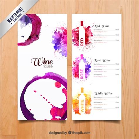 Wine menu Vectors - Download Free High-Quality Vectors from Freepik ...