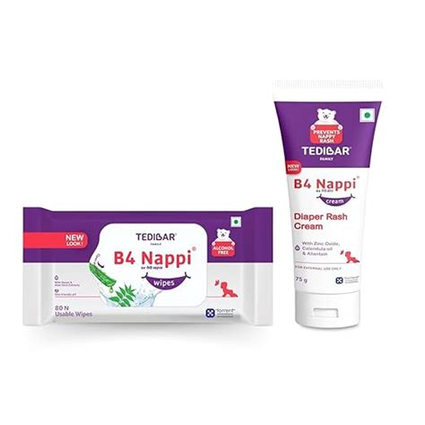Buy B4 Nappi Cream 75gm - Diaper Rash Prevention Cream. & B4 Nappi ...