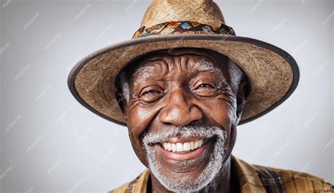 Premium Photo | Portrait of a senior old black african american man ...