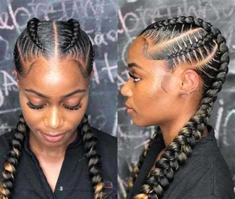 Two Goddess Braids Hairstyles